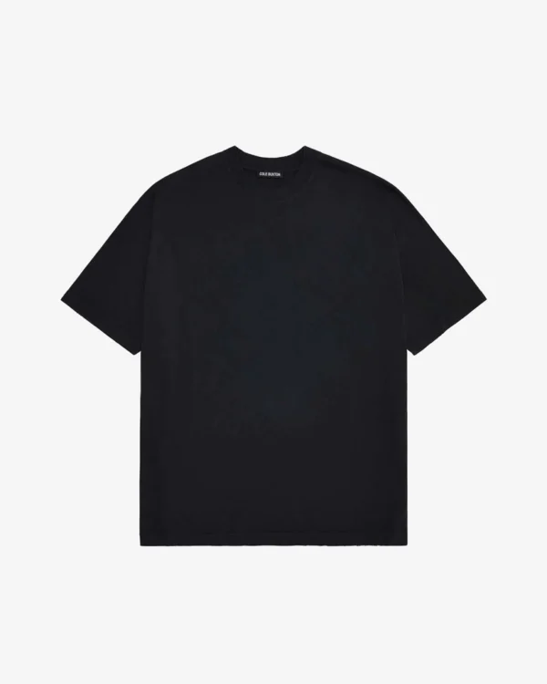 DISTRESSED LIGHTWEIGHT BLACK T-SHIRT