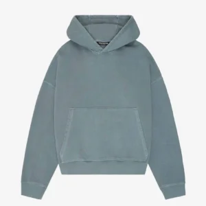 HEAVYWEIGHT CROPPED BLUE HOODIE