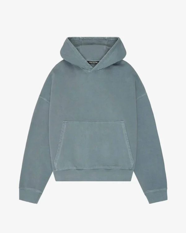 HEAVYWEIGHT CROPPED BLUE HOODIE