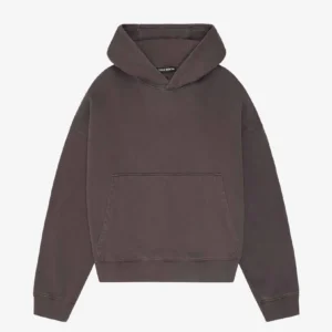 HEAVYWEIGHT CROPPED BROWN HOODIE