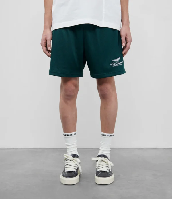 INTERNATIONAL MESH GREEN SHORTS